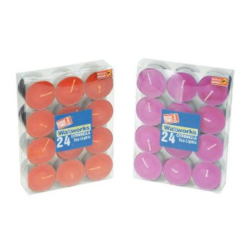 CITRONELLA TEALIGHT CANDLE 24PACK