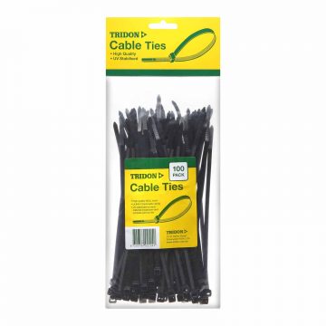 CABLE TIE BLACK     250X5MM 100PKT