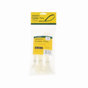 CABLE TIE ASSORTMENT NATURAL 75PCS