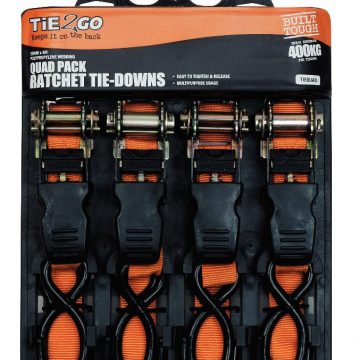 TIEDOWN RATCHET 4PK TIE2GO