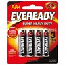BATTERY AA SUPER H/D EVEREADY 4PK