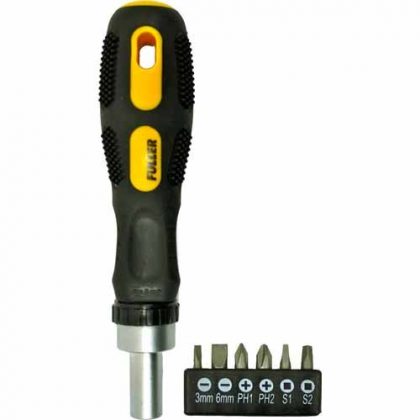 RATCHET SCREWDRIVER SET 6 PCE FULLER