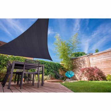 SHADE SAIL PLATINUM 5M TRI CHARCOAL