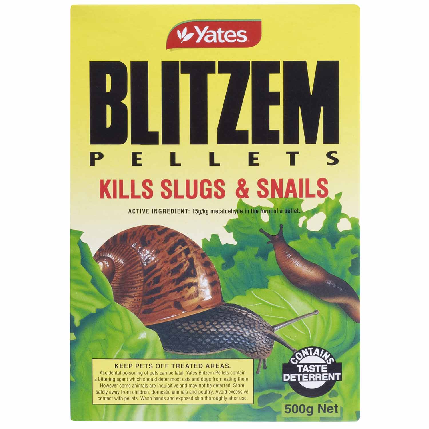 SLUG & SNAIL PELLETS 500G YATES BLITZEM Hammer Hardware