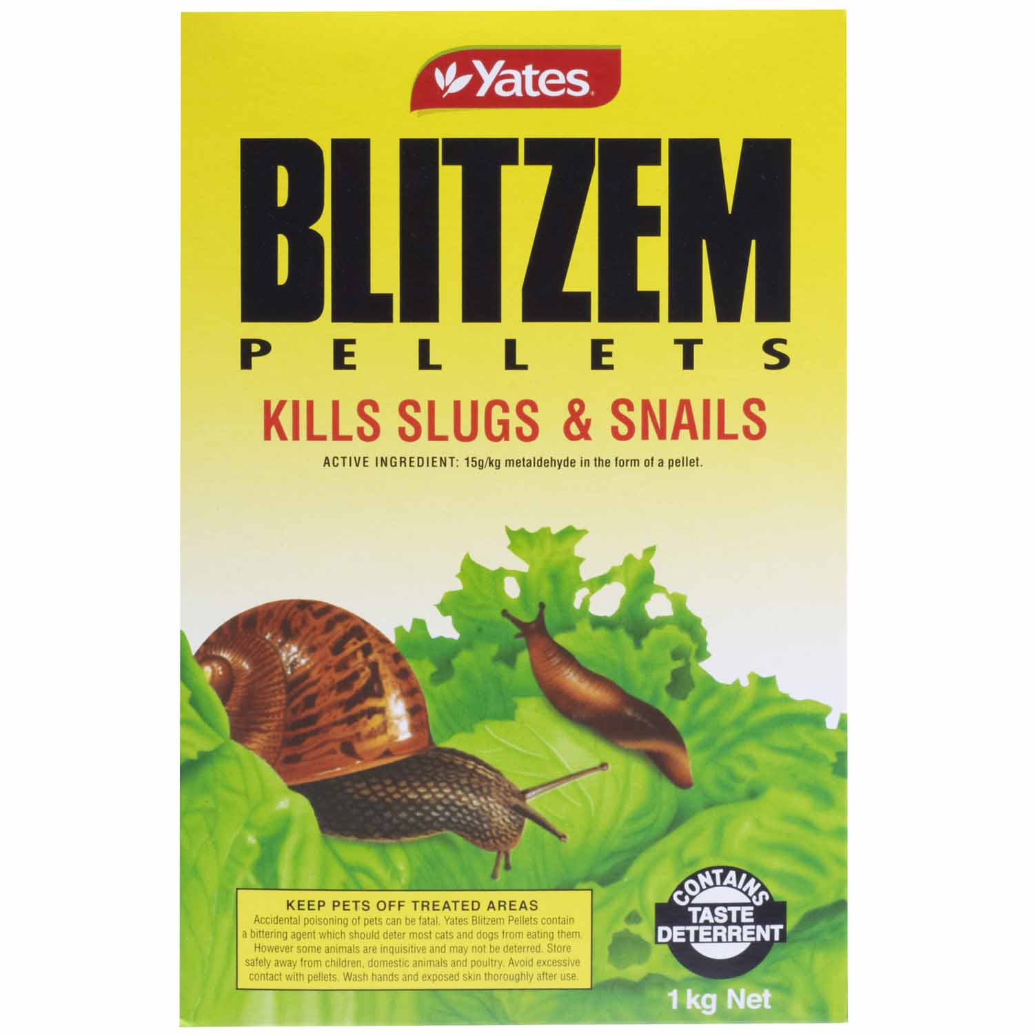 SLUG & SNAIL PELLETS 1KG YATES BLITZEM Hammer Hardware
