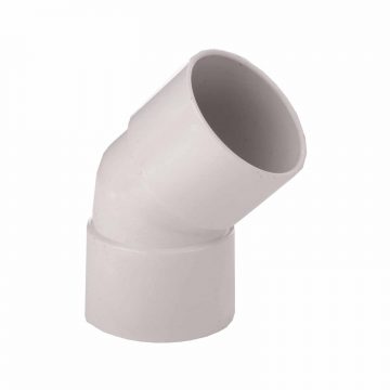 BEND PLAIN F&F 100MM 45DEG DWV PVC