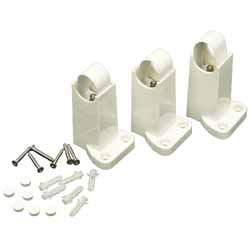 HEATED TOWEL RAIL   BRACKET & STRAP WHTE