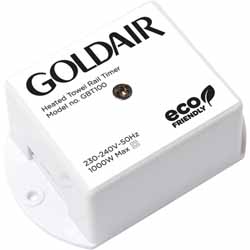 HEATED TOWEL RAIL   TIMER GOLDAIR