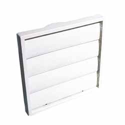 GRILL 100MM GRAVITY SHUTTER WHITE