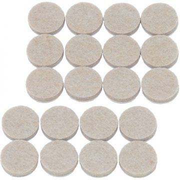 FELT PAD ROUND OATMEAL 19MM 53406 20PC