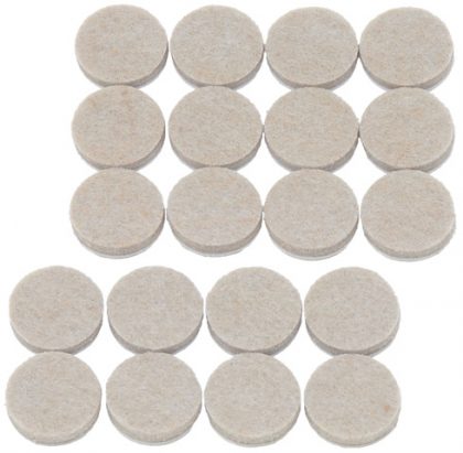 FELT PAD ROUND OATMEAL 19MM 53406 20PC