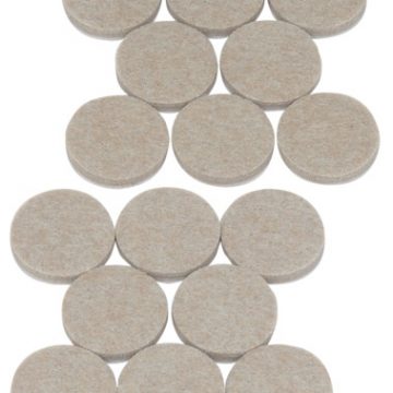 FELT PAD ROUND OATMEAL 25MM 53400 16PC