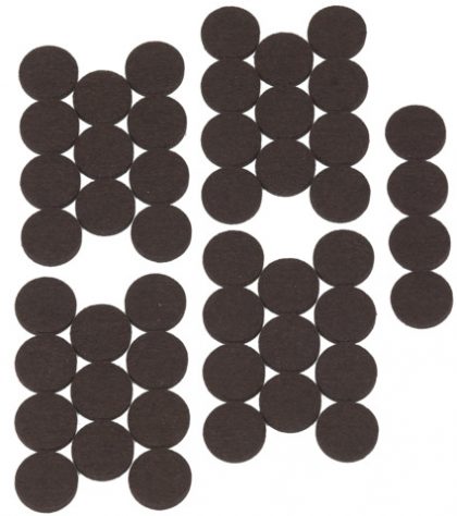 FELT PAD ROUND BROWN 25MM 257847 48PC
