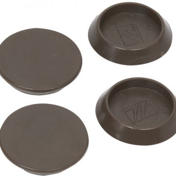 CASTOR CUP ROUND    WALNUT32MM 67024 4PC