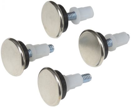 GLIDES SCREW-ON STEEL 27MM 78072 4PC