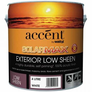 ACCENT SOLARMAX LOW SHEEN WHITE 4L