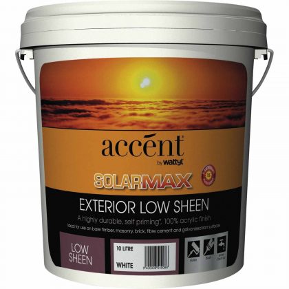 ACCENT SOLARMAX LOW SHEEN WHITE 10L