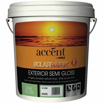 ACCENT SOLARMAX SEMI GLOSS WHITE 10L