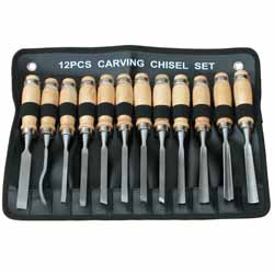 CHISEL SET WOOD     12PC
