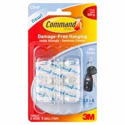 HOOK CLEAR MINI     17006CLR 6PK