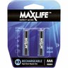 BATTERY AAA RECHARGE MAXLIFE 2PK
