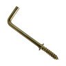 HOOK SQUARE 38MM #4 BRASS PLATED