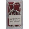 HOOK SCREW #30      CHROME 5PK