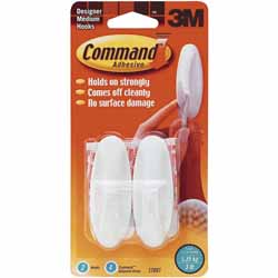 HOOK COMMAND DESIGN MED 17081 2PK