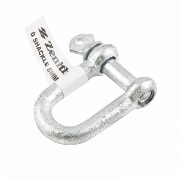 D SHACKLE 8MM       ZENITH GALV