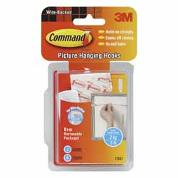 HOOK PICTURE COMMAND WIREBACK 3PK 17043