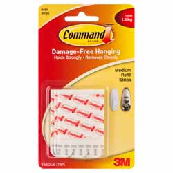 STRIP MOUNTING 9PK  COMMAND MED 17021P