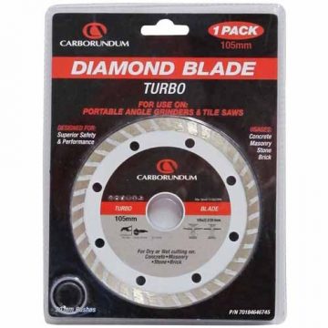 CARBORNDUM BLADE DIAMOND 105MM TURBO