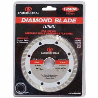 CARBORNDUM BLADE DIAMOND 105MM TURBO