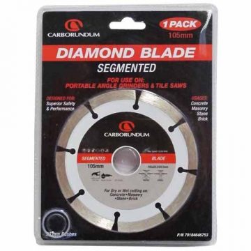 CARBORNDUM BLADE DIAMOND 105MM SEGMENT