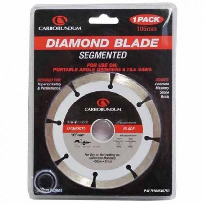 CARBORNDUM BLADE DIAMOND 105MM SEGMENT