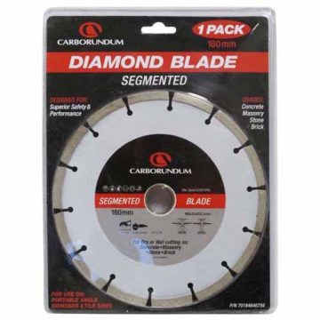 CARBORNDUM BLADE DIAMOND 180MM SEGMENT