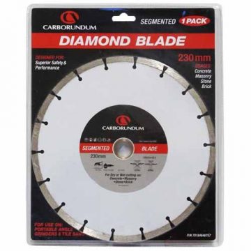 CARBORNDUM BLADE DIAMOND 230MM SEGMENT