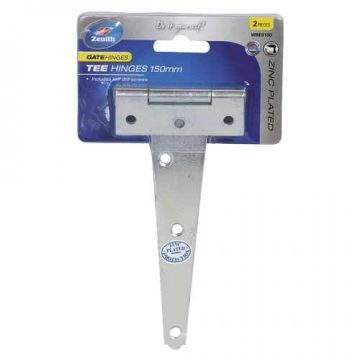 HINGE TEE STANDARD ZINC 150MM 2PC