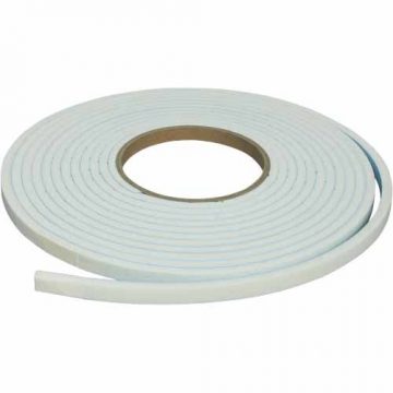 DOOR WEATHER STRIP  WHITE 9X5MMX5M SF30