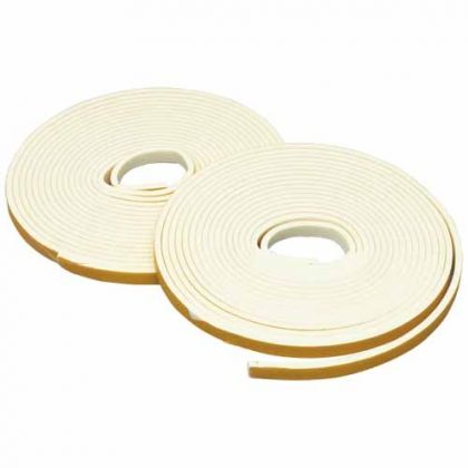 DOOR WEATHER STRIP  WH 9X4MMX5M SF20 2PK