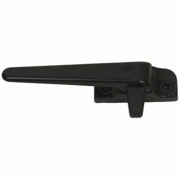 WINDOW HANDLE ALUM  LH FACE FIX BLACK