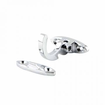 WINDOW HANDLE SPUR  SOLID BRASS CHROME