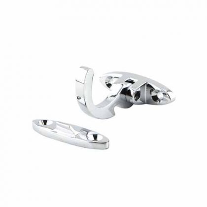 WINDOW HANDLE SPUR  SOLID BRASS CHROME