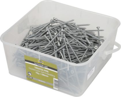SCREW TREAT PINE PH GALV 10GX100MM 500PK
