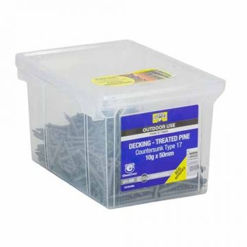SCREW DECK CSK SQ CHEM 10GX50MM 500PK