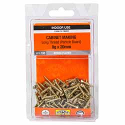 SCREW LONGTHREAD PH BP 8GX20MM 100PK