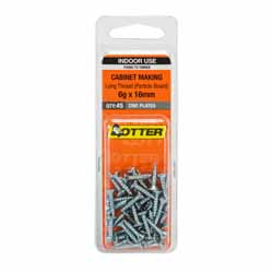 SCREW LONGTHREAD PH ZP 6GX16MM 45PK