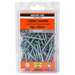 SCREW LONGTHREAD PH ZP 10GX50MM 100PK