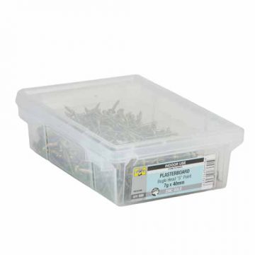 SCREW PLASTER GOLD FINE 7GX40MM 500PK