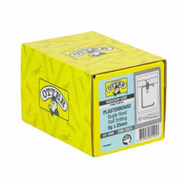 SCREW PLASTER STEEL FINE 6GX25MM 1000PK